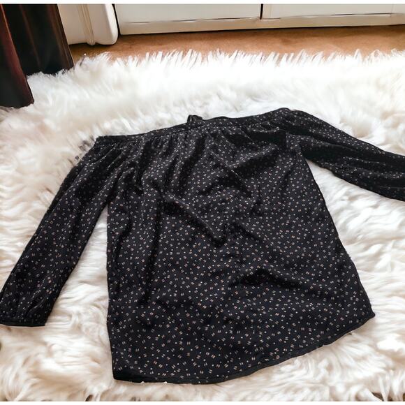 Bishop and Young Dark Navy Geometric Halter Blouse - Picture 3 of 7